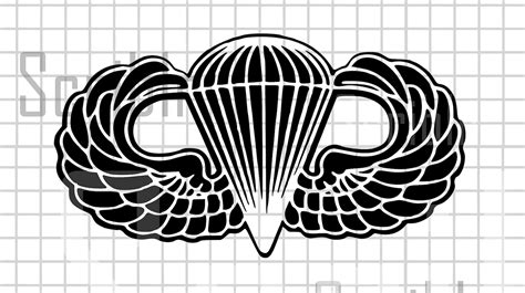 Us Army Airborne Wings Vector Svg  Png Etsy