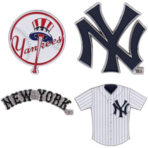 New York Yankees Cooperstown Collection 4 Pin Set Sport Fitness New