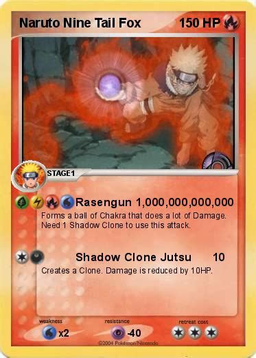 Pokémon Naruto Nine Tail Fox 1 1 Rasengun