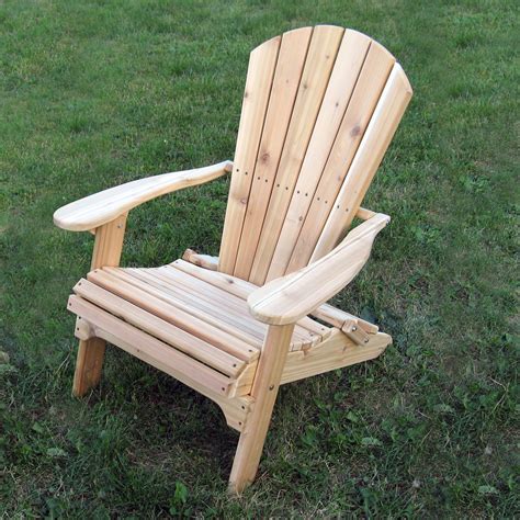 Classic design & large capacity: Cedar Folding Adirondack Chair at Hayneedle