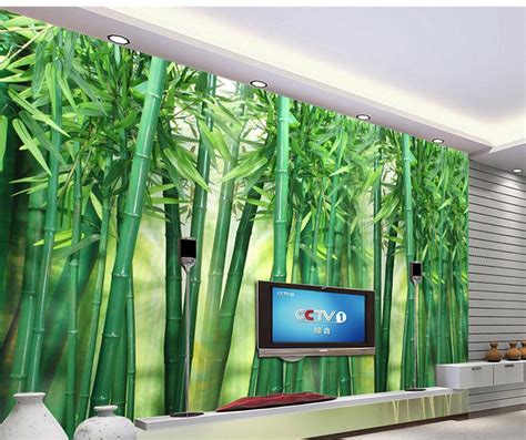Custom Photo Murals Bathroom 3d Wallpaper Bamboo Forest