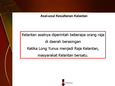 Sejarah Tingkatan 1 Asal Usul Kesultanan Kelantan