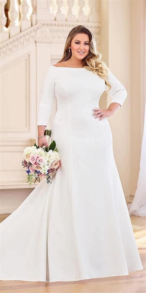 24 Graceful Plus Size Wedding Dresses Plus Size Wedding Dresses Simple
