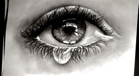 Pencil Drawing Of Eyes Crying Pencildrawing2019