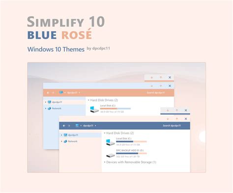 Simplify 10 Blue Rose Windows 10 Themes By Dpcdpc11 On Deviantart