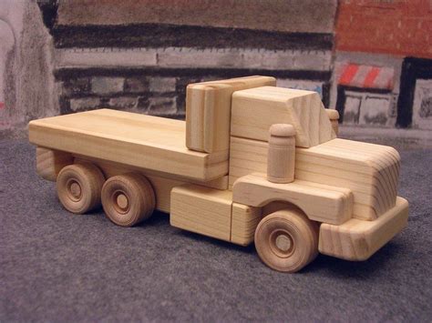 Wooden Toy Truck Caminhões De Brinquedo De Madeira Carros De