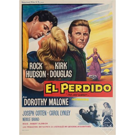 Vintage Poster El Perdido The Last Sunset 1961
