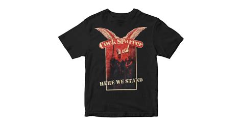 Cock Sparrer Here We Stand Black T Shirt