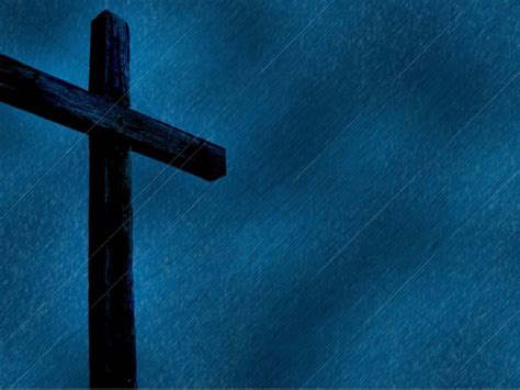 Cross Design Christian Background Blue Rain Sharefaith Media