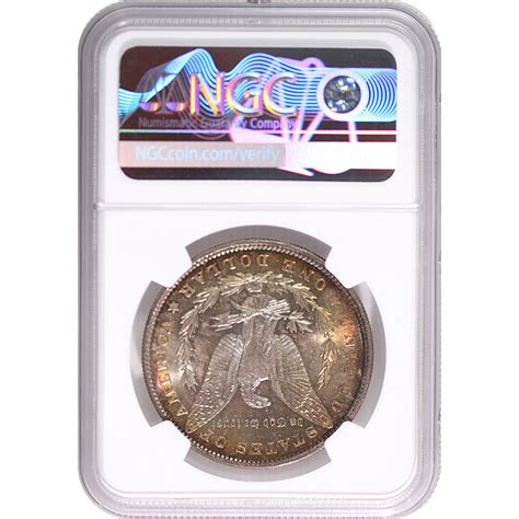 Certified Morgan Silver Dollar 1886 Ms64 Ngc Toning Golden Eagle Coins