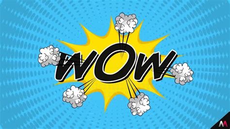 Wow Comic Text Pop Up Stock Motion Graphics Motion Array