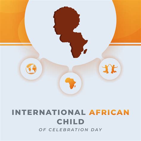 International African Child Day Celebration Vector Design Illustration