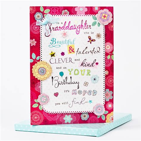 These many pictures of birthday greeting cards for granddaughter list may become your inspiration and informational purpose. Boxed Birthday Card - Beautiful Granddaughter - Only £1.99