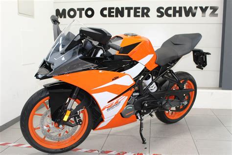 Ölgekühlter zweizylinder 4 takt motor, 11 ps leistung. Motorrad Neufahrzeug kaufen KTM 125 RC Supersport Moto ...