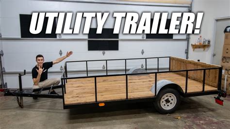 Building A Diy Utility Trailer Cheap Youtube