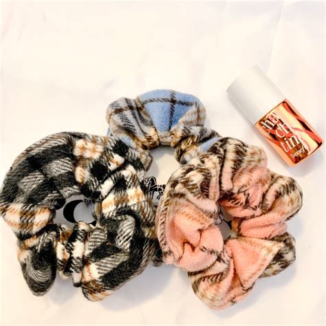 Classic Check Scrunchies Elegant And Pretty Scrunchies Daily Etsy