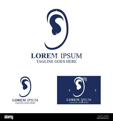 Sense Of Hearing Or Ear Icon Logo Vector Stock Vector Image And Art Alamy