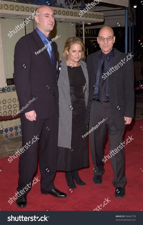 12dec99 Actor Patrick Stewart Right And Wife And Son Daniel
