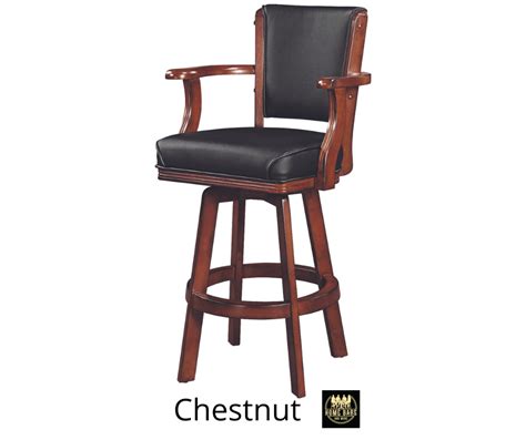 Swivel Bar Stool With Backs And Arms Chestnut Home Bars And More