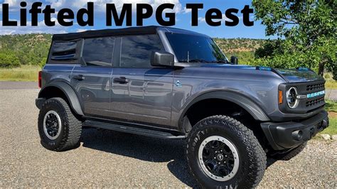 Lifted 2022 Ford Bronco Mpg Test Youtube