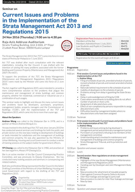 Strata management act 2013 act 757 download. LegHisGeoSciAds Blog: Malaysia-Seminar on Current Issues ...