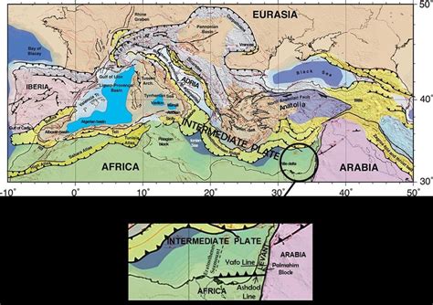 Plate Tectonic Setting Of The Intermediate Mediterranean Plate