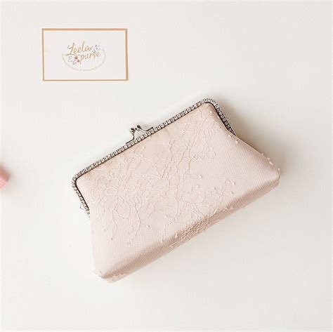 Dusty Rose Clutch Personalized Romance Lace Clutch Etsy Bridal
