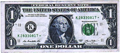 1 Dollar Star Bill Circulated Frnfederal Reserve Note Series 2013