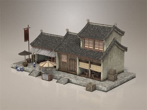 Ancient Chinese Architecture 3d Model Cgtrader