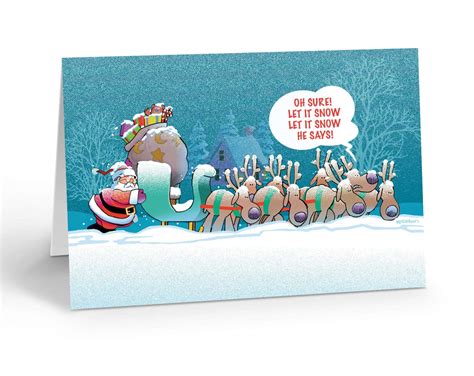 Funny Christmas Cards Boxed Set Let It Snow Let It Snow 18 Humorous