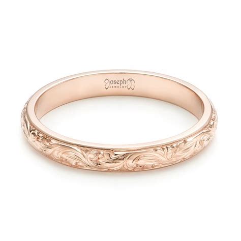 Shop women's wedding bands and rings from tiffany & co. Custom Hand Engraved Wedding Band #103147 - Seattle Bellevue | Joseph Jewelry
