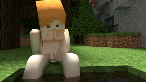 Rule 34 3d Alex Minecraft Breasts Cubic Breasts Green Eyes Masturbation Minecraft Red Hair