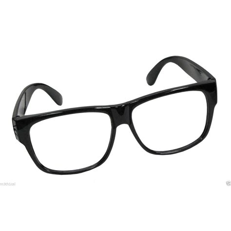 black frame nerd retro hipster frames glasses no lens lense costume accessory