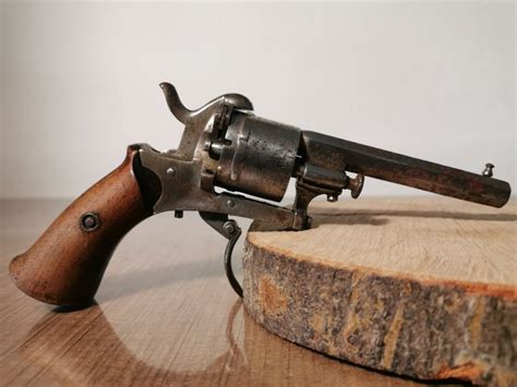 België Modèle 1870 Pistolet Pinfire Lefaucheux Revolver 7mm