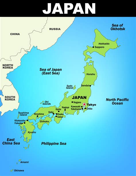 Map of the world by googlemap engine: Japan - Lessons - Tes Teach