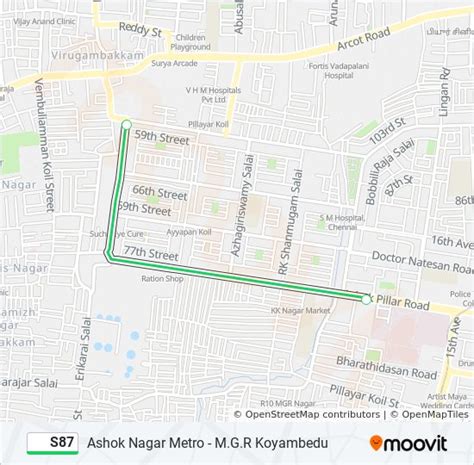 S87 Route Schedules Stops And Maps Kk Nagar Depot Updated