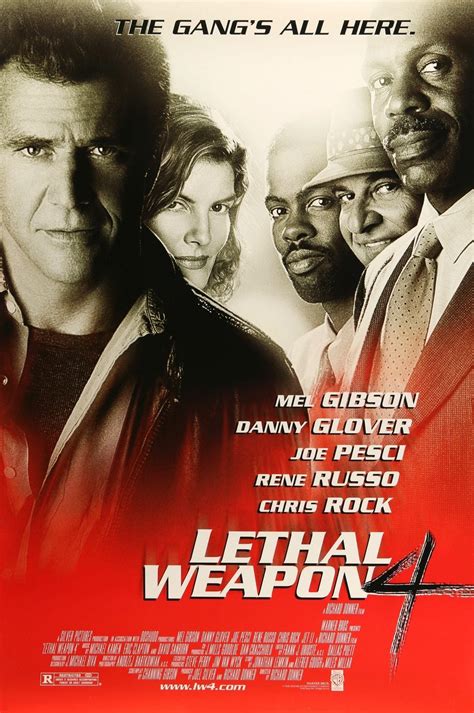 Lethal Weapon 4 (1998) in 2021 | Lethal weapon, Lethal weapon 4, Mel gibson