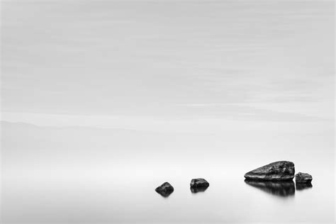 A Foggy Lake Landscape In Bandw Stillness Nio Photography