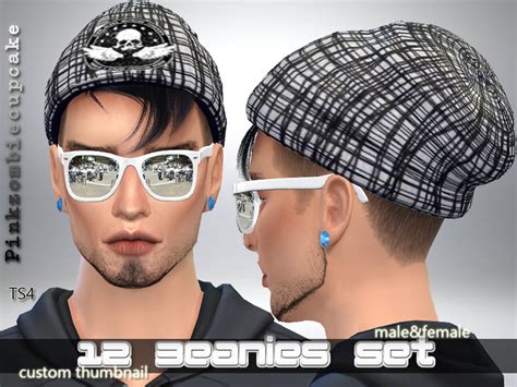 The Sims Resource 12 Beanies Set
