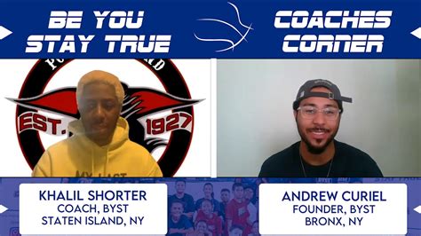 Coaches Corner Coach Khalil Chats With The Be You Stay True Program