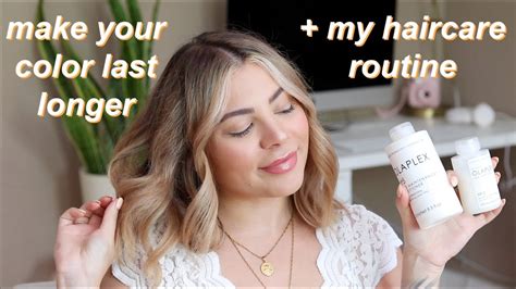 how to make your hair color last longer my updated blonde haircare routine youtube
