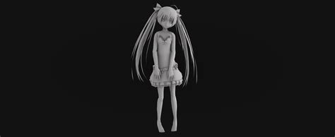 Stl File Little Anime Girl・3d Printing Design To Download・cults