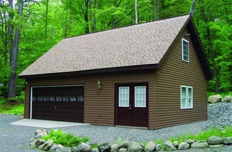 24 X 32 X 10 2 Car Garage With Workshop At Menards 2 Car Garage