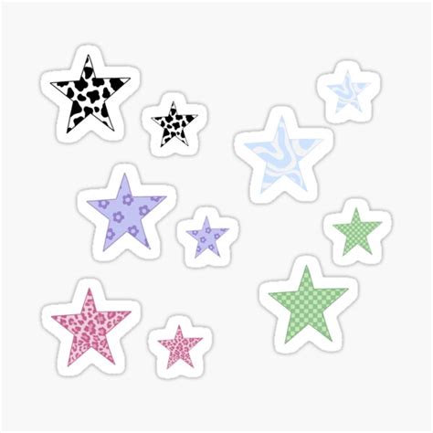 Y2k Stars Sticker By Rnstickers Redbubble