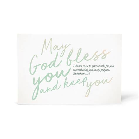 Gray Robin Studio May God Bless You And Keep You Greeting Cards
