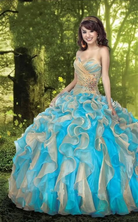 Rainbow Quinceanera Dresses Colorful Vestidos De Debutantes Party Gowns