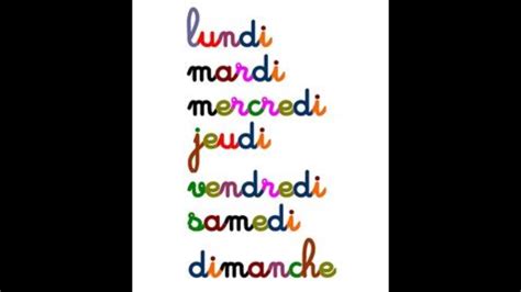 The days of the week in French for kids, with French Native. I Love ...