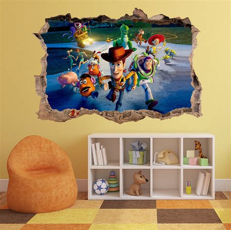 Toy Story 3d Wall Decal Wall Sticker Wall Decor Wall Art Etsy