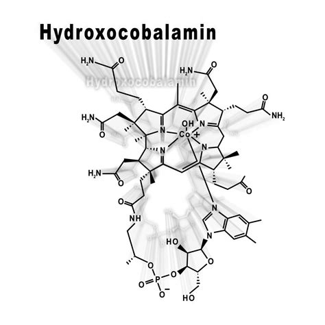 Premium Photo Hydroxocobalamin Vitamin B12 Structural Chemical