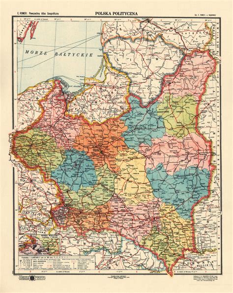 Ii Rzeczpospolita 1939 R Mapa Na Prezent 40x30 Cm 6991570543